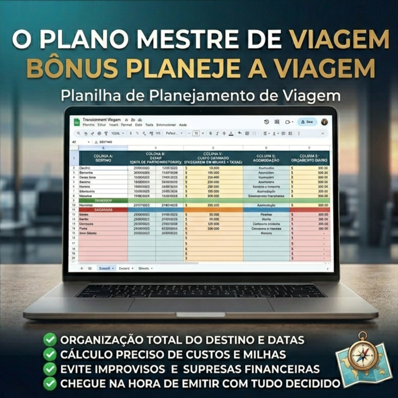 Planilha de Planejamento de Viagem